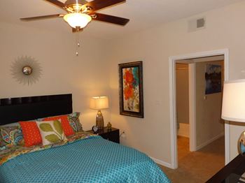 Bedroom With Ceiling Fan at Berkshire at Citrus Park, Tampa, 33625